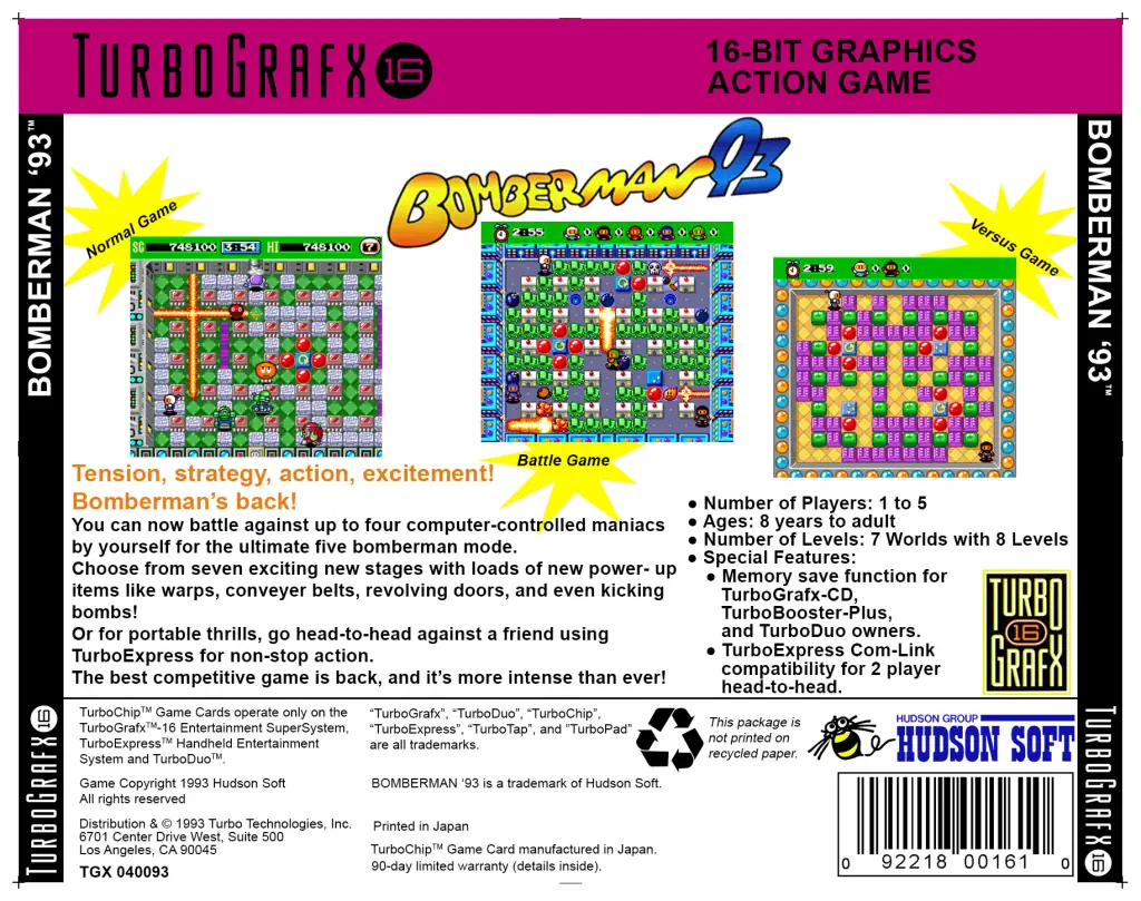 Bomberman 93 - Back.webp