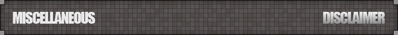 Miscellaneous - Disclaimer